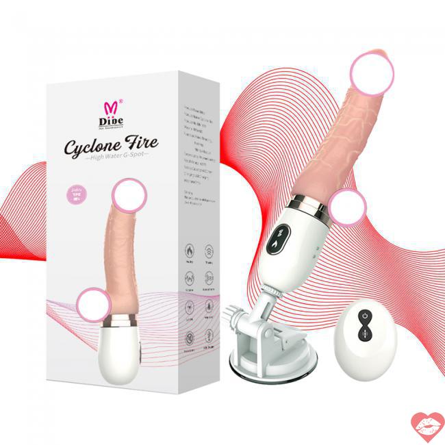 Sỉ Dương vật giả xoay ngoáy mạnh CyClone Fire Dibe tự động toả nhiệt đế gắn tường hàng mới về 