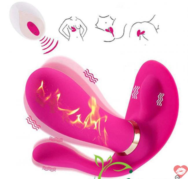  Giá sỉ Secwell - ButterFly rung tỏa nhiệt 3 đầu 7 chế độ từ xa  hàng mới về 