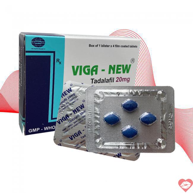 Nơi bán Viga New 20mg cường dương kéo dài thời gian chống xuất tinh hộp 4 viên chính hãng 