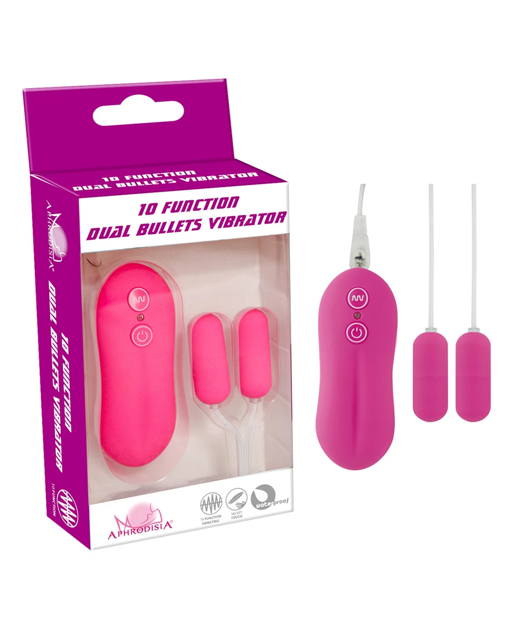 Dual Bullets 2 đầu mini 10 chế độ rung